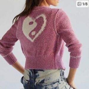 Pilcro Heart Yingyang Cardigan